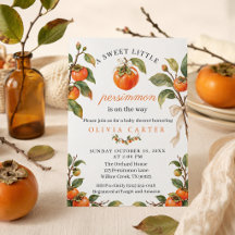 Sweet Little Persimmon Fall Baby Shower