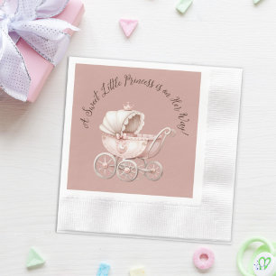 Sweet Little Princess Baby Shower Napkin