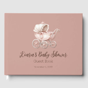 Sweet Little Princess Baby Shower Personalised Guest Book