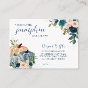 Sweet Little Pumpkin Autumn Baby Shower  Enclosure Card