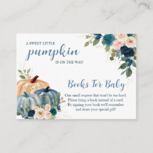 Sweet Little Pumpkin Autumn Baby Shower  Enclosure Card