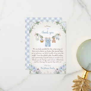 Sweet Little Pumpkin Autumn Baby Shower Thank You Card