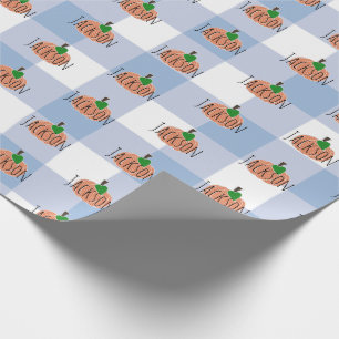 Sweet Little Pumpkin Baby Boy Wrapping Paper