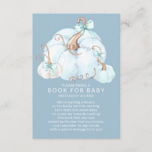 Sweet Little Pumpkin Baby Shower Book for Baby Enclosure Card