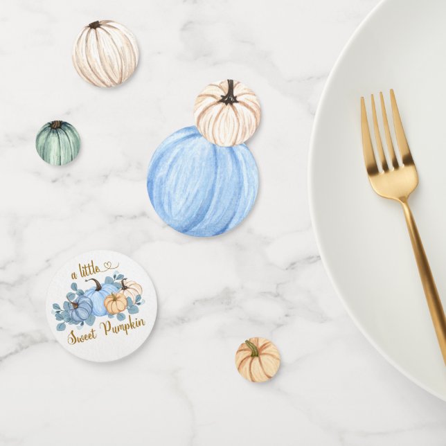 Sweet little pumpkin baby shower confetti (Group)