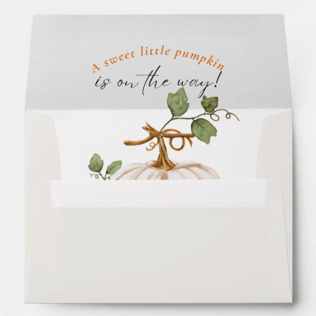 Sweet little pumpkin Baby Shower Envelope (Creator Uploaded)