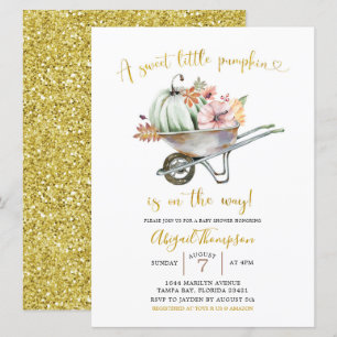 Sweet Little Pumpkin Baby Shower Invitation