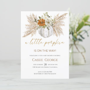 Sweet Little Pumpkin Baby Shower Invitation
