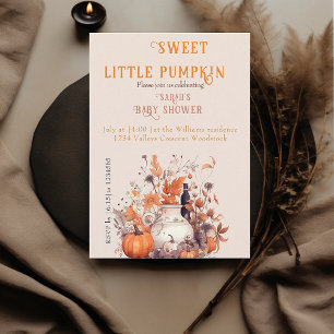 Sweet little pumpkin Baby shower  Invitation