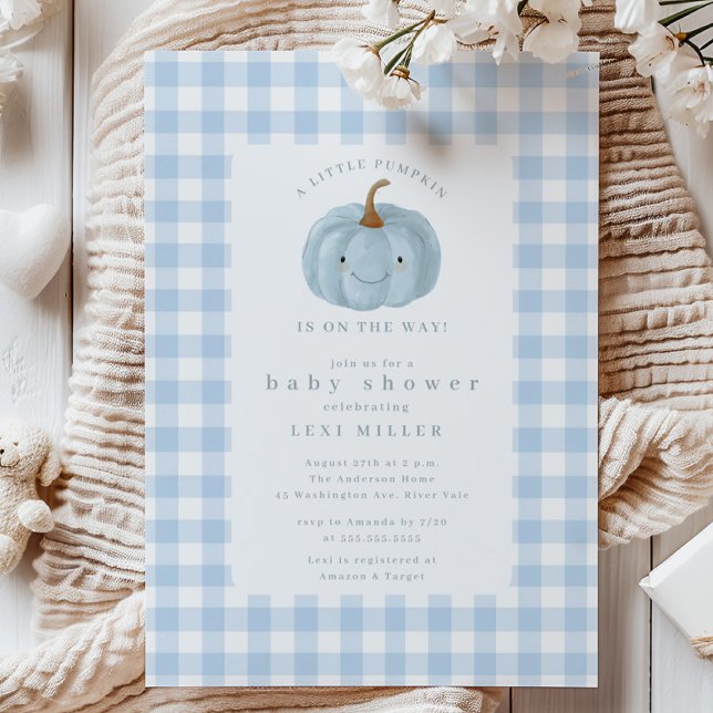 Sweet Little Pumpkin Baby Shower  Invitation (Creator Uploaded)