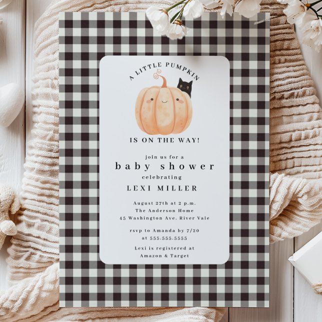 Sweet Little Pumpkin Baby Shower  Invitation (Creator Uploaded)