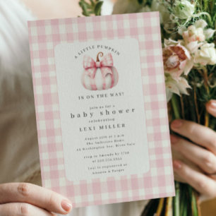 Sweet Little Pumpkin Baby Shower  Invitation