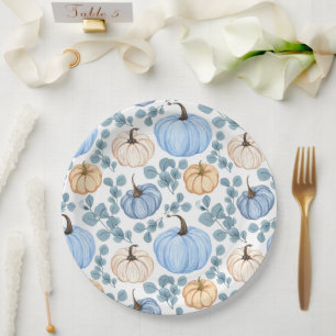 Sweet little pumpkin baby shower Paper Plates