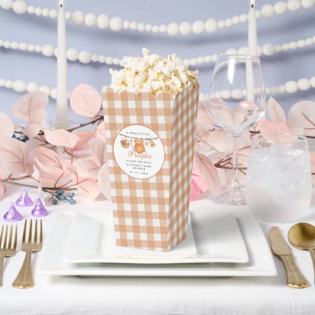 Sweet Little Pumpkin Fall baby shower Favour Box (Wedding)