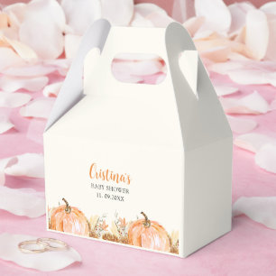 Sweet Little Pumpkin is on her Way, Baby Shower Favour Box