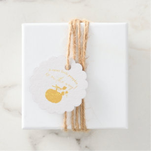 Sweet little Pumpkin on the way Baby Shower Favour Tags