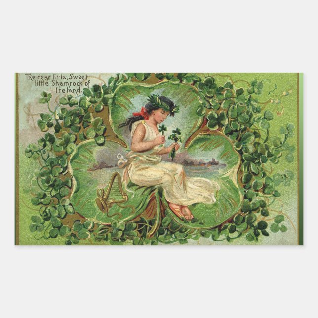 Sweet Little Shamrock Sticker (Front)