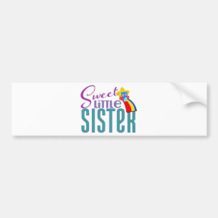 Sweet Little Sister Bumper Sticker