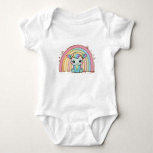 Sweet little unicorn  baby bodysuit