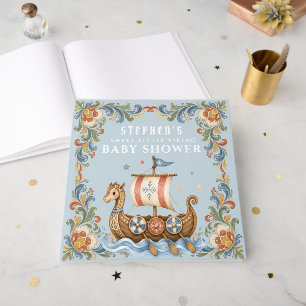 Sweet Little Viking Baby Shower Guest Book