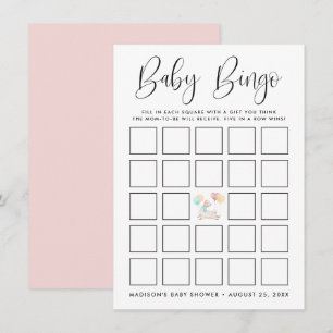 Sweet Llama Baby Shower Bingo Card