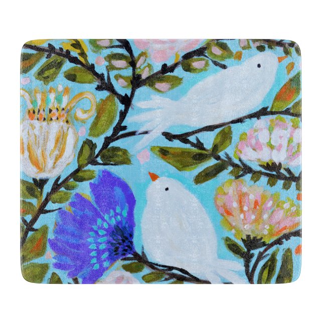 Sweet Love Birds II Cutting Board (Front)