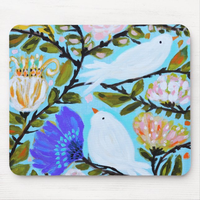 Sweet Love Birds II Mouse Mat (Front)