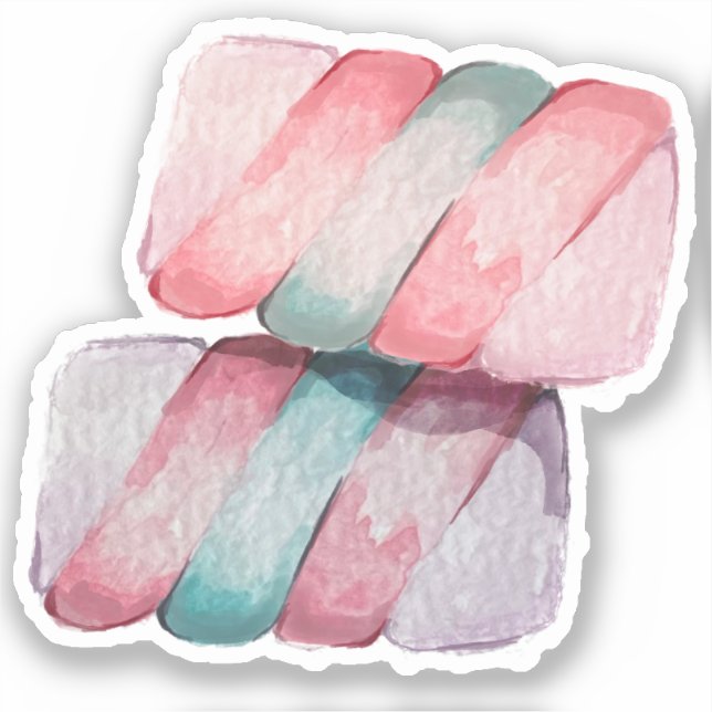 Sweet Love Candy Marshmallow Sticker (Front)