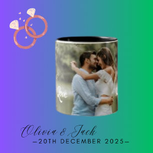 Sweet Love Couple Modern Binds Coffee Mug