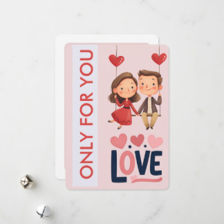 Sweet Love Couple Valentine’s Day Holiday Card