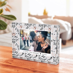 Sweet Love Custom Caption Photo Block