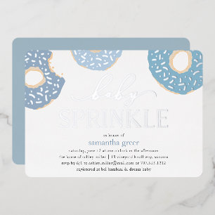 Sweet Love Doughnut Baby Sprinkle Foil Invitatio