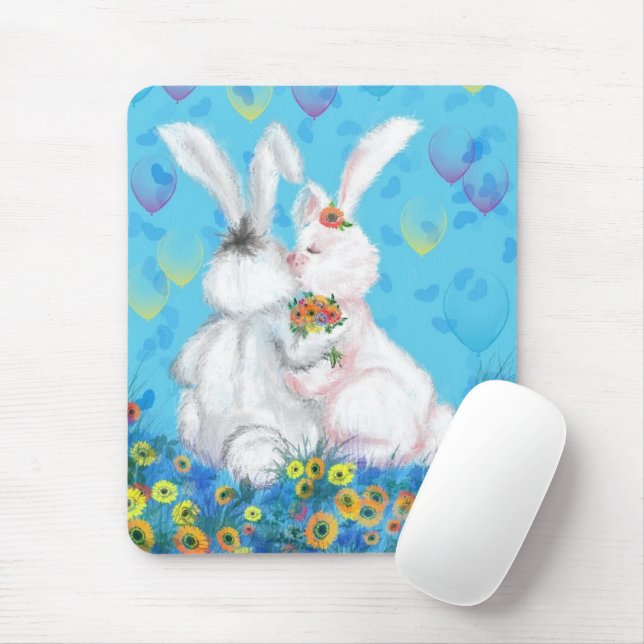 Sweet Love - Kiss Mouse Mat (With Mouse)