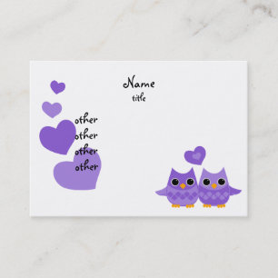 Sweet Love Owls Business Card
