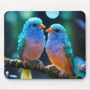 Sweet Lovebirds Mouse Pad
