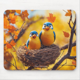 Sweet Lovebirds Mouse Pad