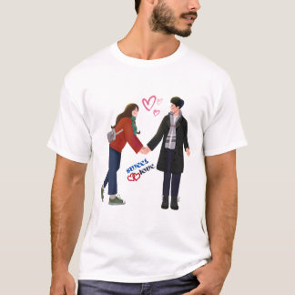 sweet lovely cute couple girl boy lover travel new T-Shirt