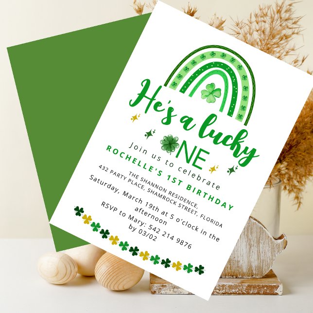 Sweet Lucky One Birthday Party Invitation (Creator Uploaded)