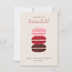 Sweet Macarons Kids Classroom Valentine Invitation