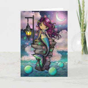 Sweet Magical Mermaid Artwork by Molly Harrison Card