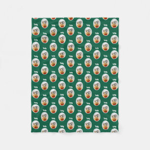 Sweet Malshi Green Small Fleece Blanket
