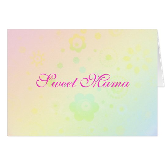 "Sweet Mama" Mother's Day Card - Template - Custom