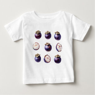 Sweet Mangosteen Tropical Fruit Baby T-Shirt
