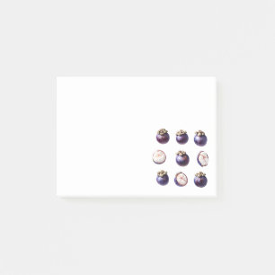 Sweet Mangosteen Tropical Fruit Post-it Notes
