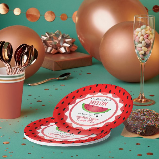 Sweet Melon Birthday Paper Plate (Multi)