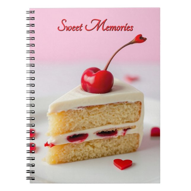 Sweet Memories Cherry Ontop Notebook (Front)