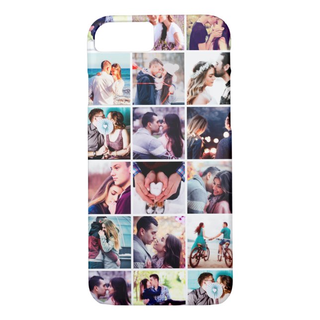 Sweet Memories Photo Collage iPhone 7 Case (Back)