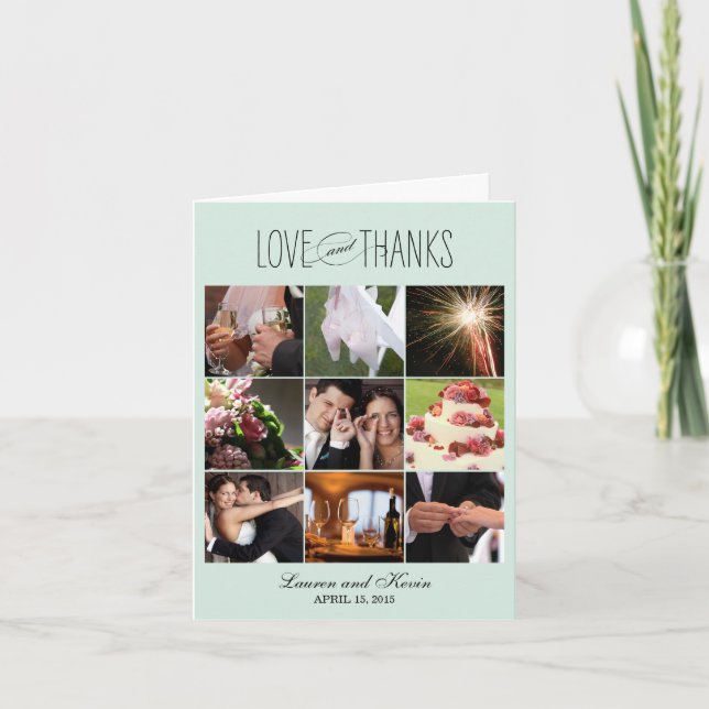 Sweet Memories Thank You Card - Aloe (Front)