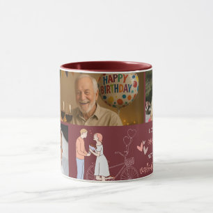 Sweet Memory Photo Collage Valentine's Day Mug