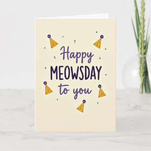 Sweet Meowsday Celebration Card